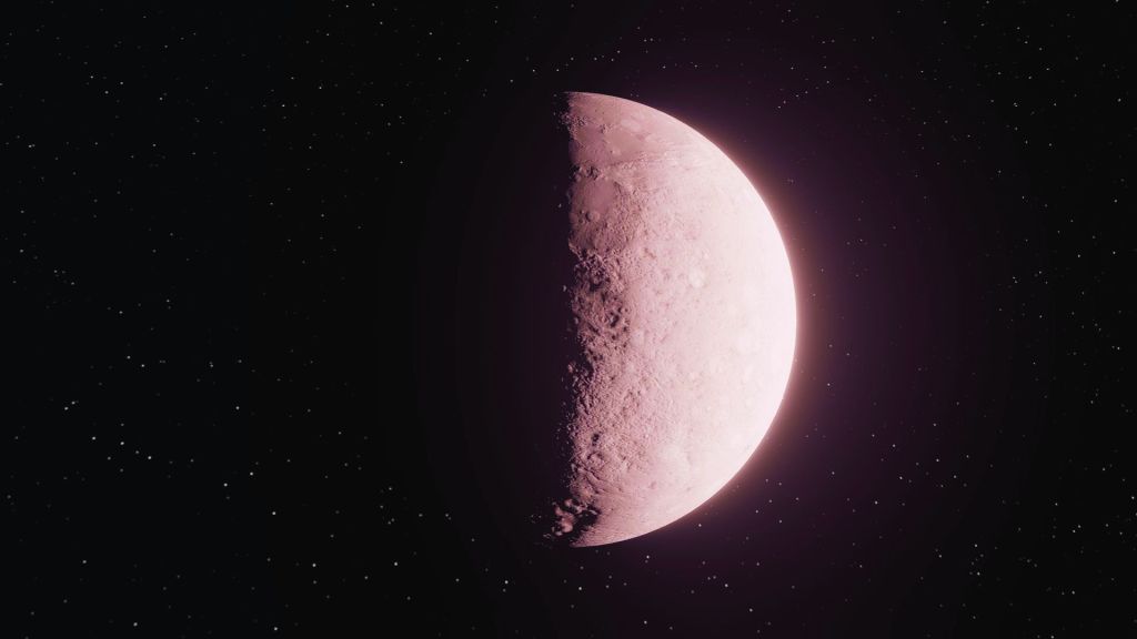 Illustration of GJ 523 b. (Image Credit: Universe Sandbox/ Aditya Madanapalle).